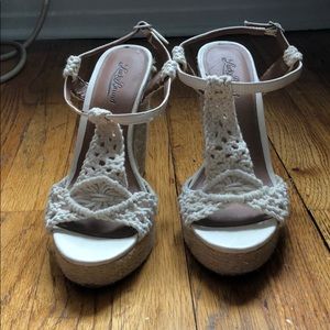 Lucky Brand 🍀 Crochet Wedges 👡